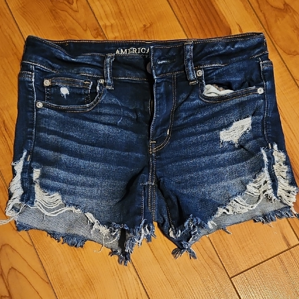 American Eagle Outfitters Women's Blue Denim Shorts